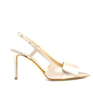 Satin IVORY nwt discountiued Something Bleu Bridal Heels size 10 💍